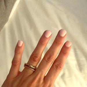 David Yurman X crossover ring with gold